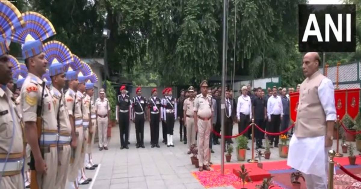 Independence Day 2023: Rajnath Singh hoists national flag at his residence